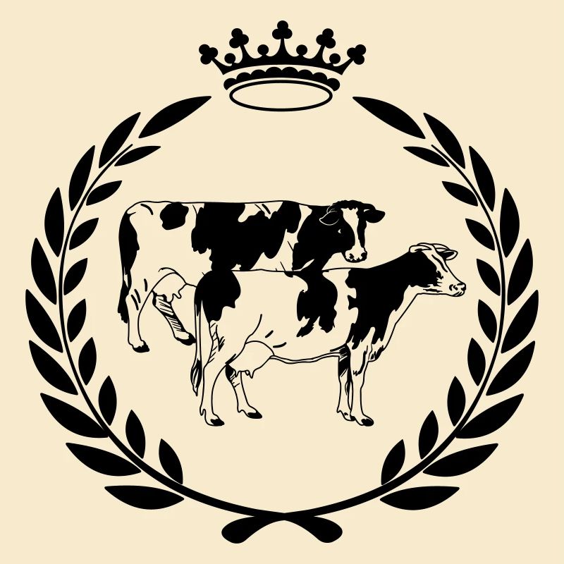 Couronne de laurier de vache primée