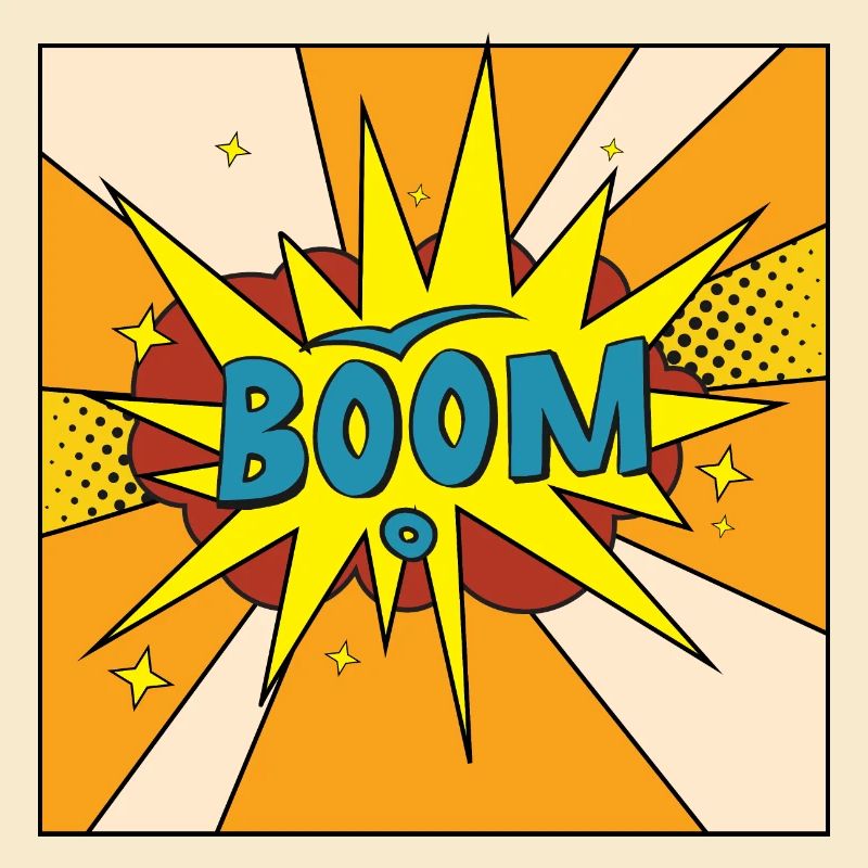 Boom Comic Explosion Style