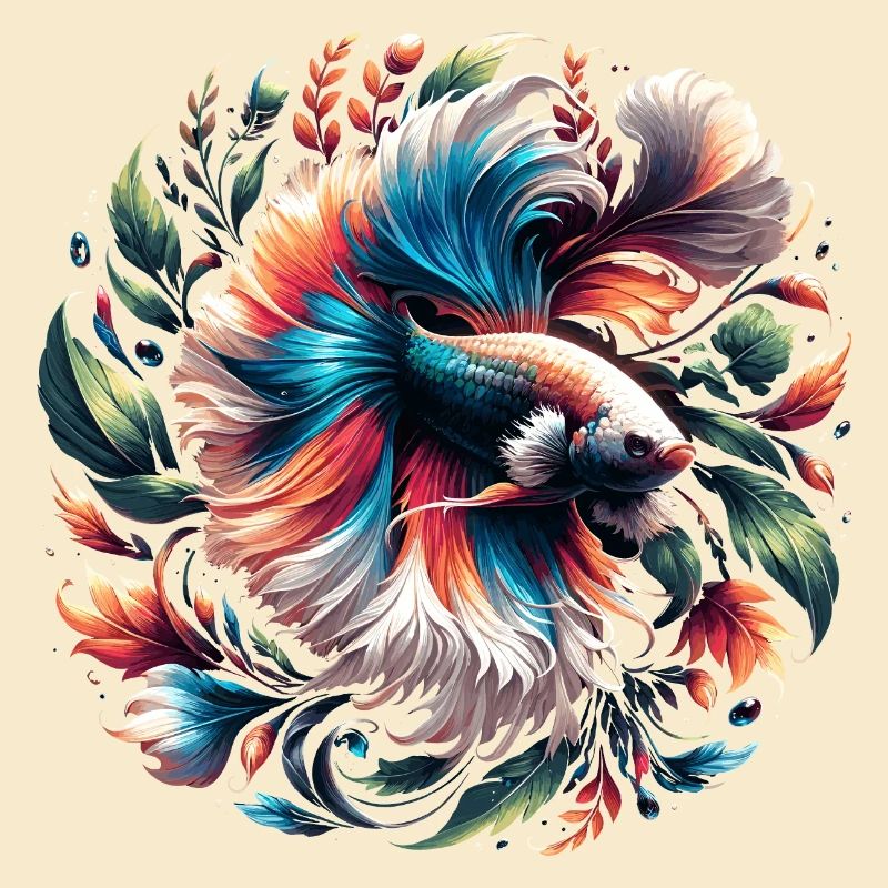 Siamesische Kampffisch, Betta splendens, Bettafan