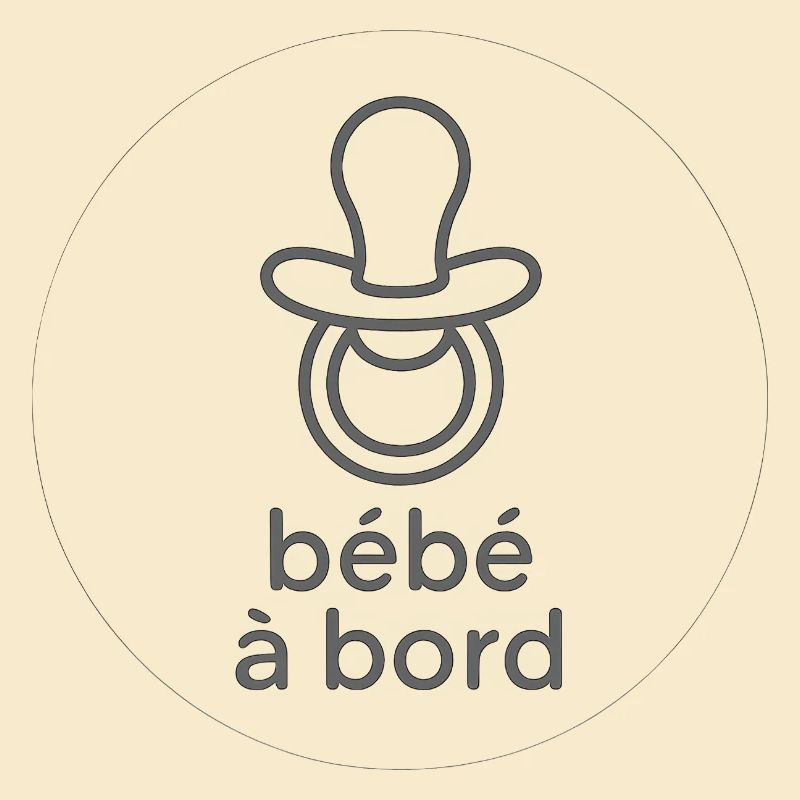 Bébé à bord Pacifier Silhouette