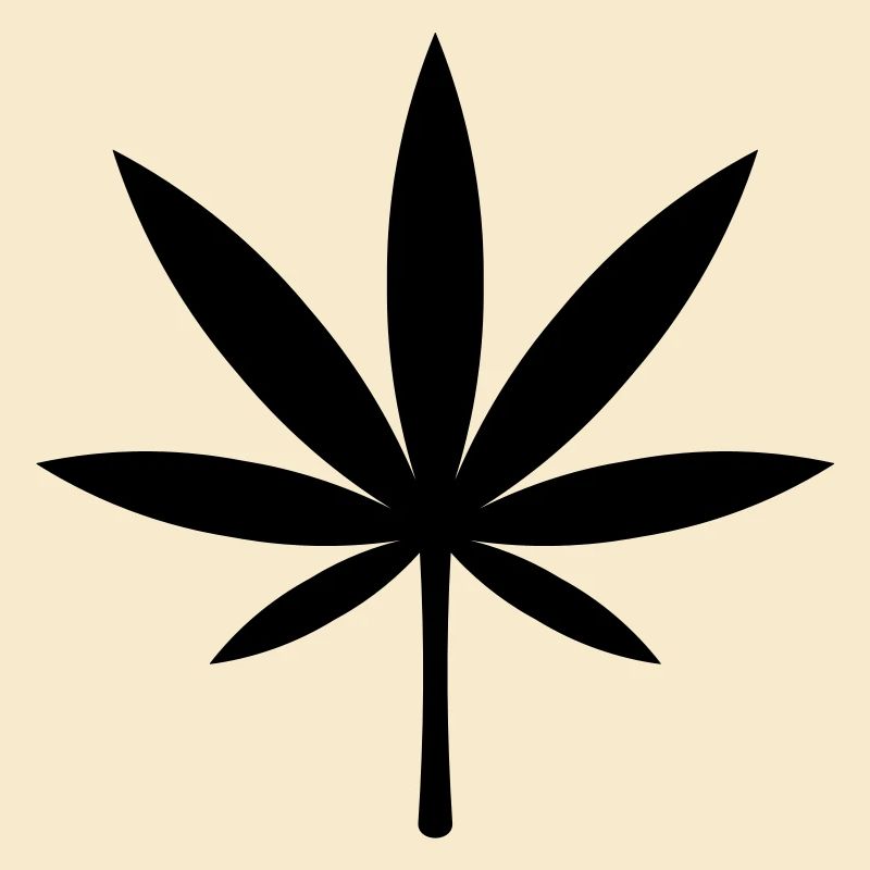 Cannabis / Marihuana / Hanfblatt (Black)