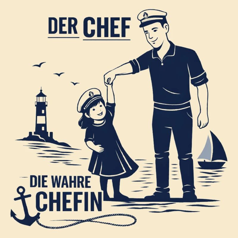 Chef Chefin Papa Tochter Partnerlook Geschenk
