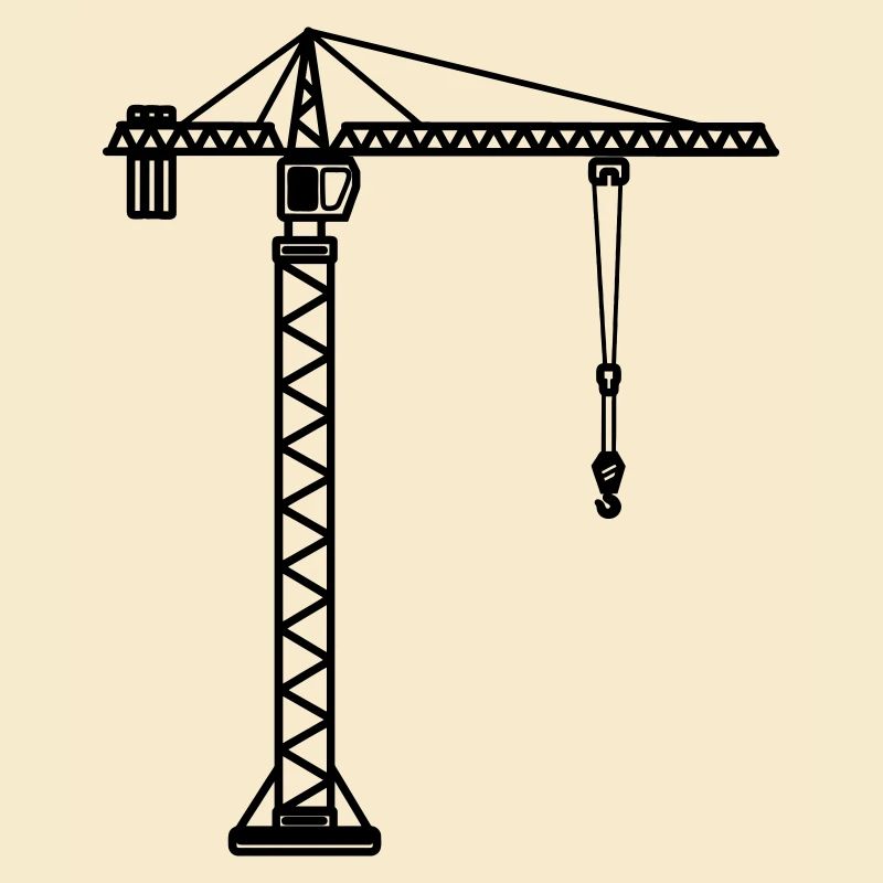 Construction crane for crane operator