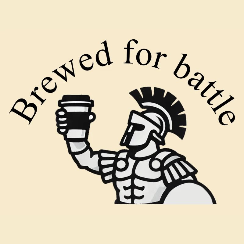 Brewed for battle - Gladiator coffee design