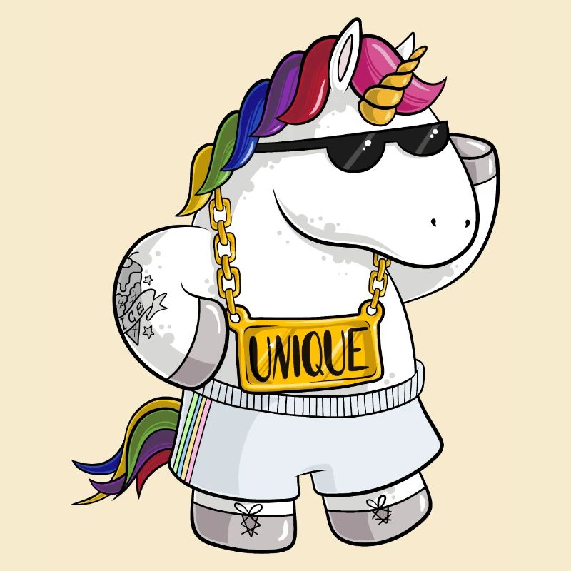 Unique Comic Einhorn