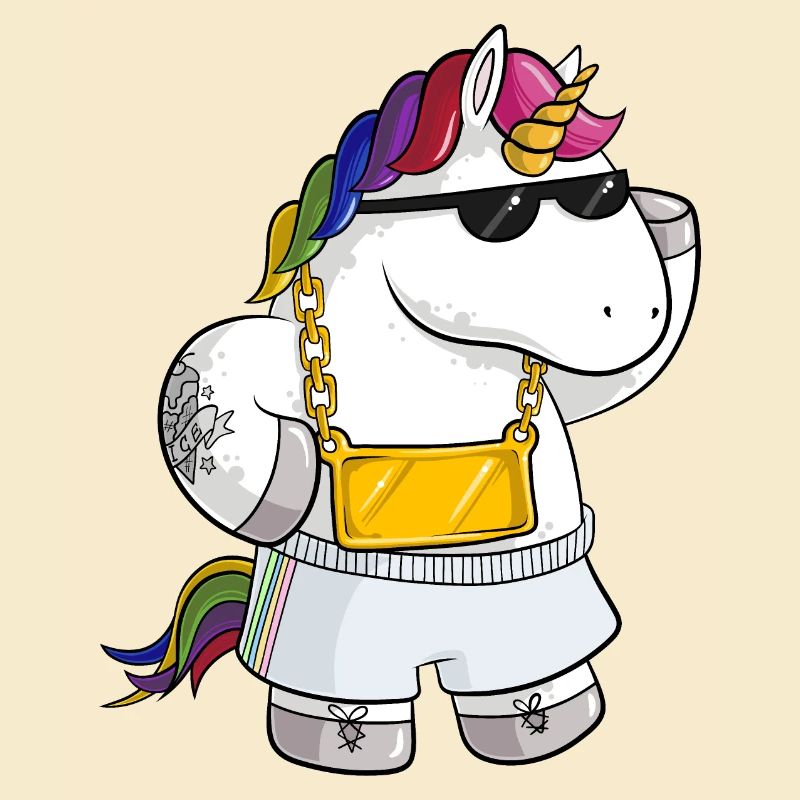 Unique Comic Einhorn