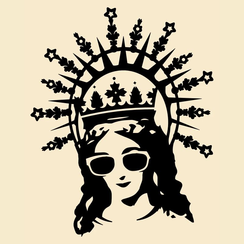 Mutter Gottes mit Sonnenbrille