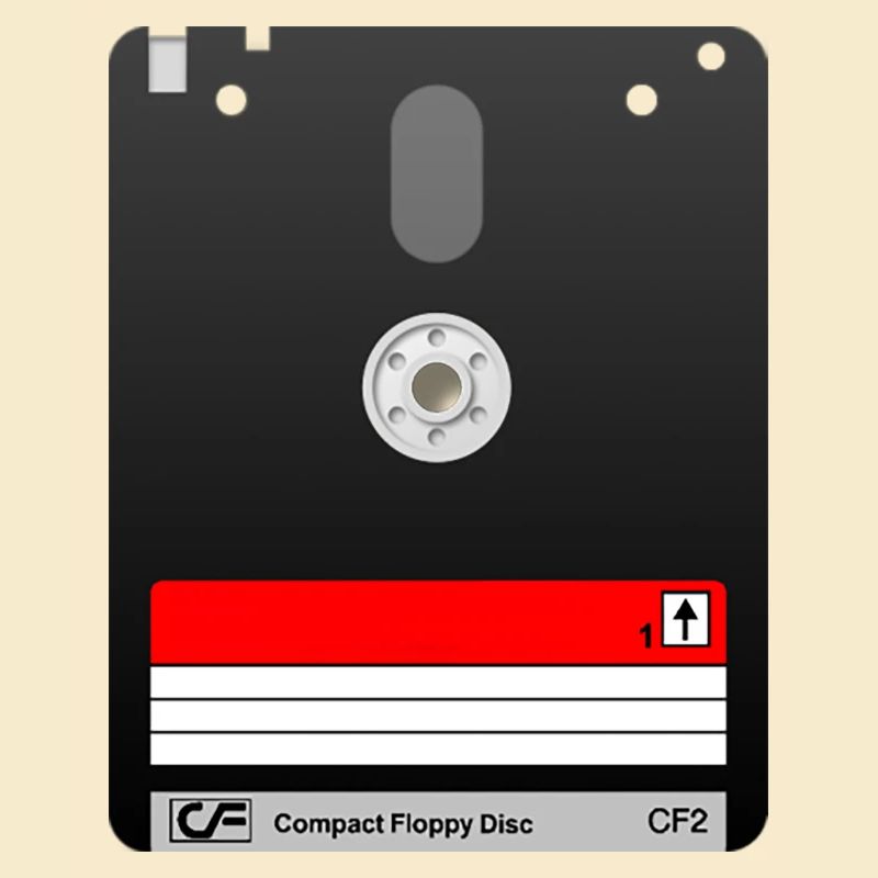 Amstrad 3" Diskette – Retro Tech 01 Symbol