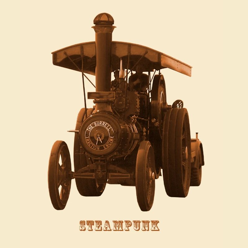 Tractor Tractor Steampunk Steam Engine Retro
