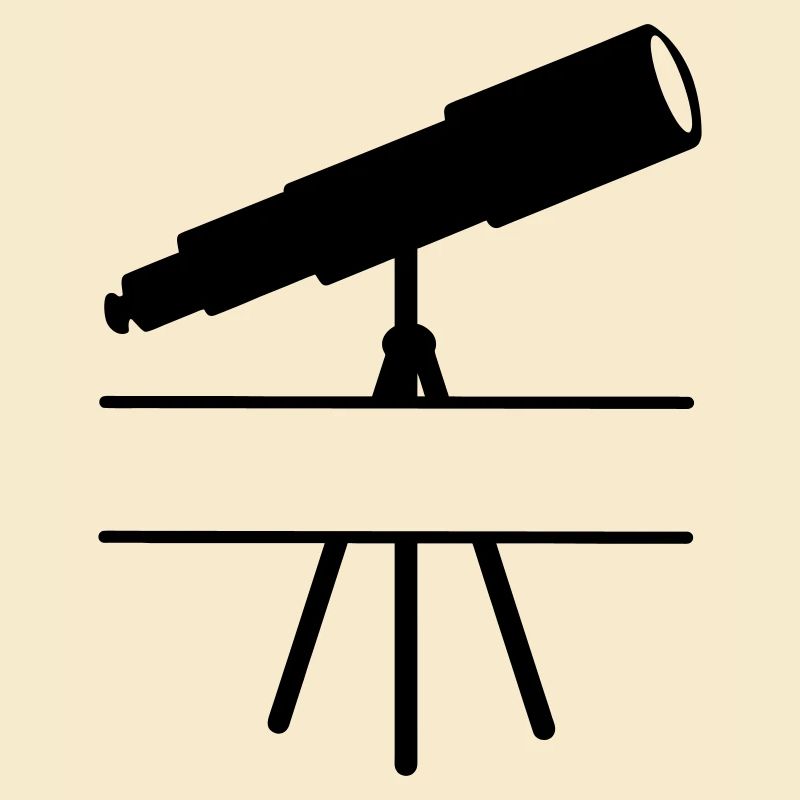 Telescope shadow image with space or bar