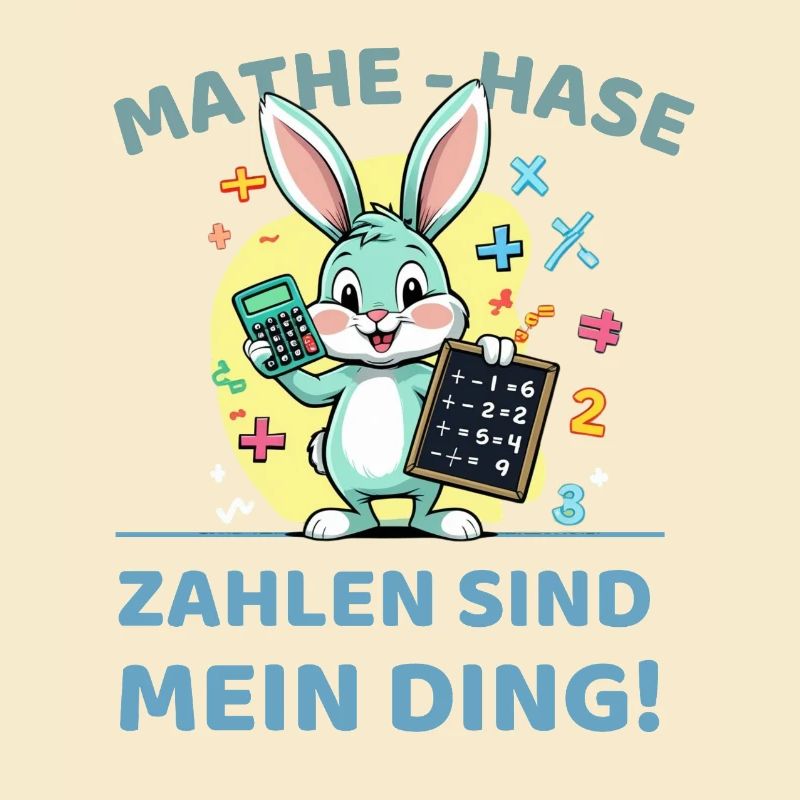 Math bunny with calculation task