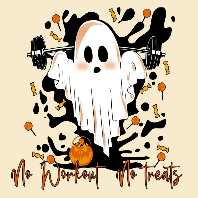 Terribly cute ghost at workout halloween