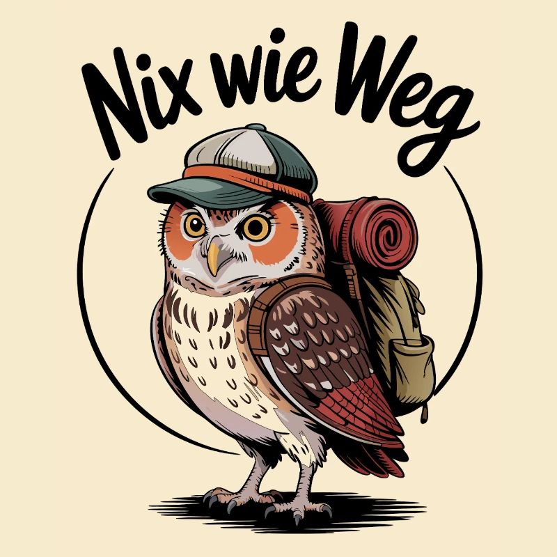 Waldabenteuer Eule mit Rucksack