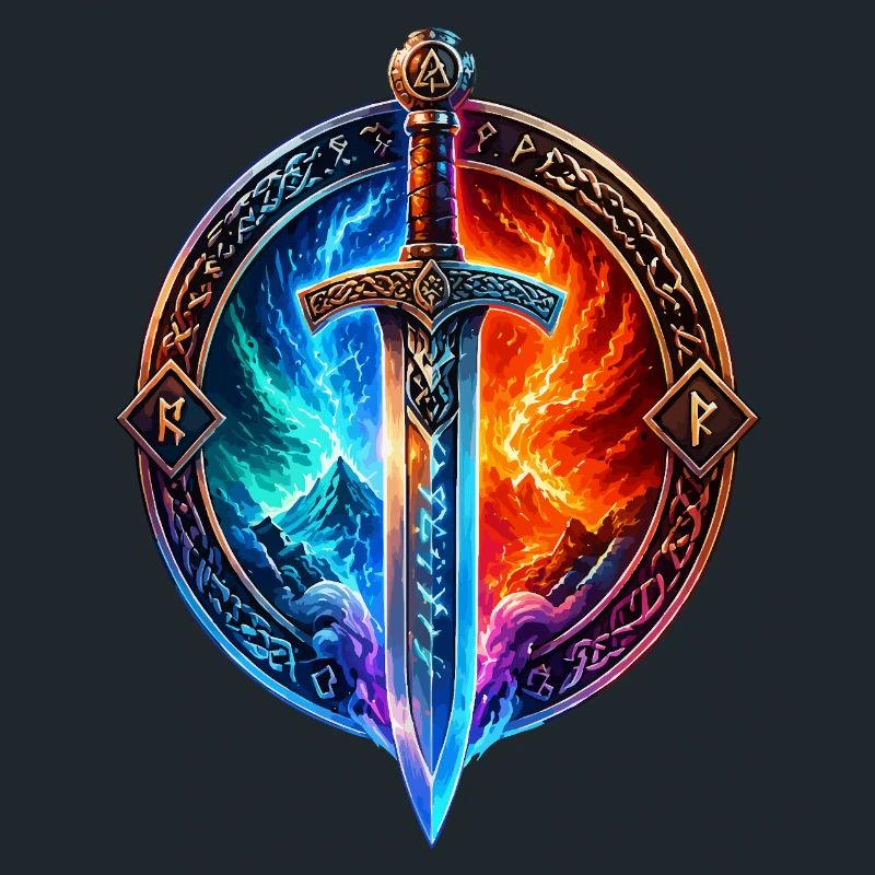 Épée du Dragon de Glace de Feu
