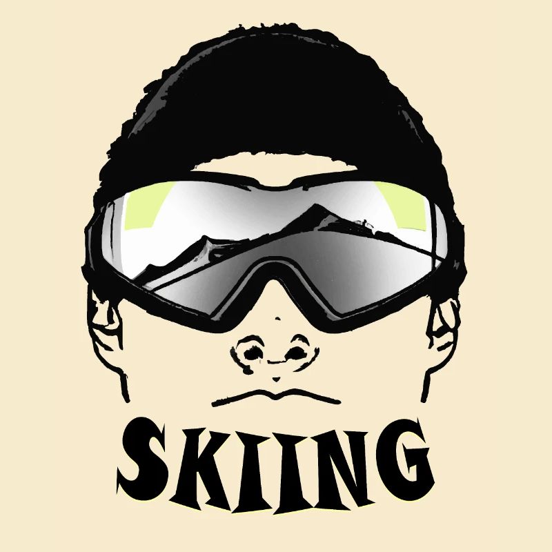 Alte Berg- und authentische Skibrillen