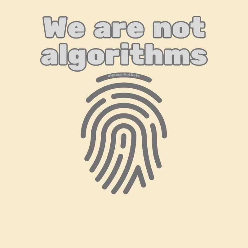 Mensch statt Algorithmus – Statement T-Shirt