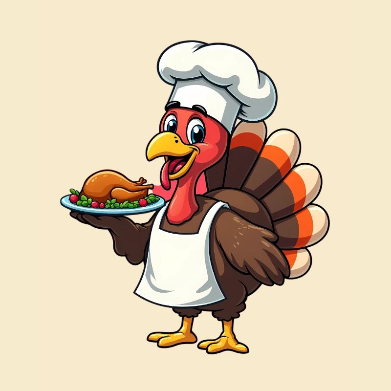 Cuisinier de dinde de Thanksgiving Thanksgiving