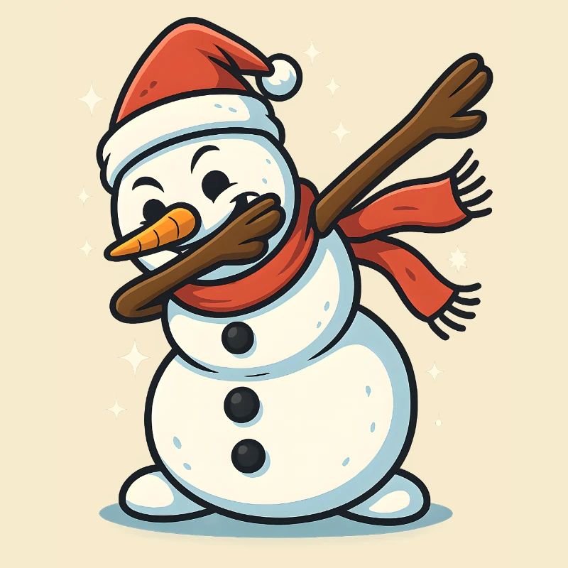 Dabbing Snowman Dab