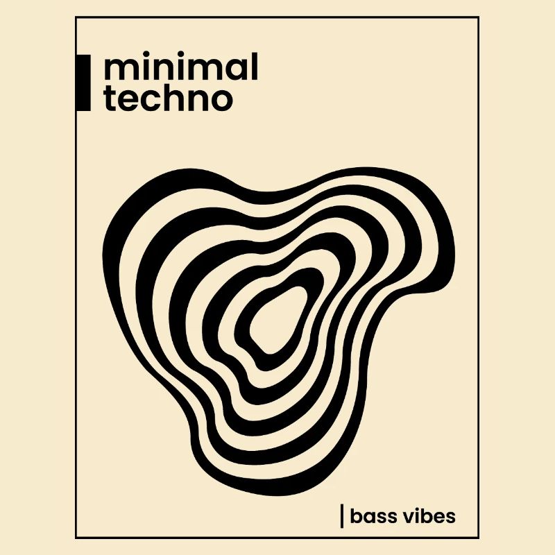 Conception minimale de l’affiche techno