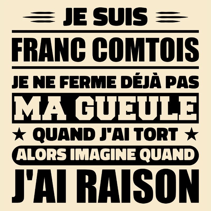 Franc comtois Ich halte meinen Mund nicht zu frank comté