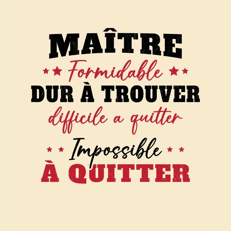 Maître formidable idée cadeau maître d'école