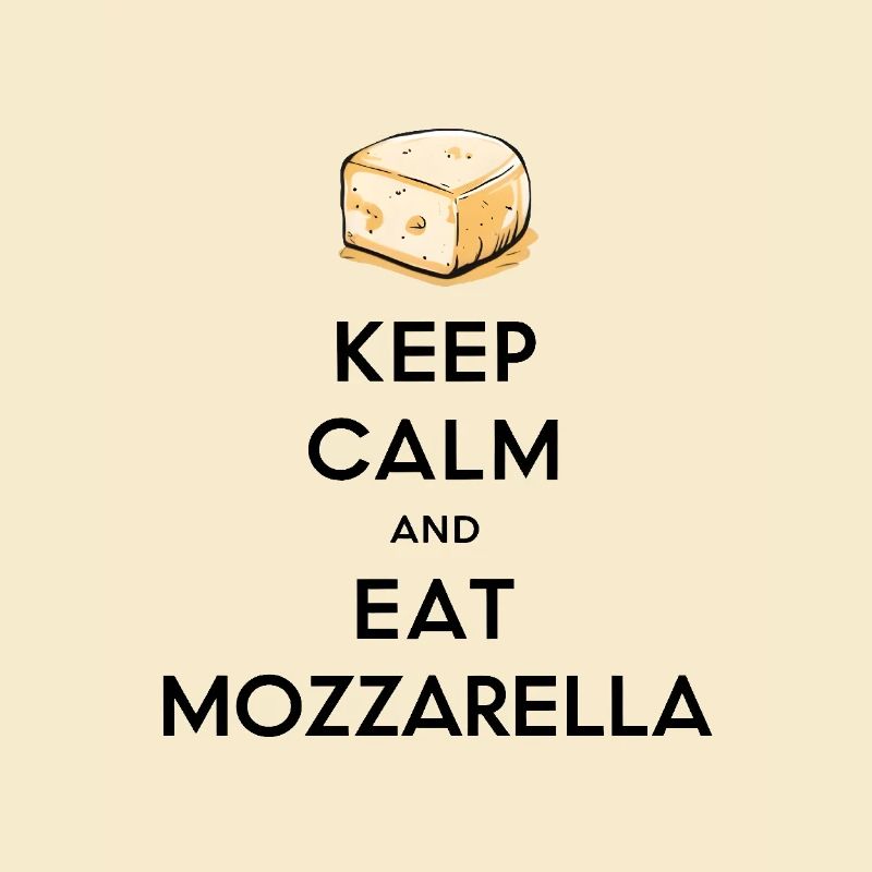 Keep Calm and Eat Mozzarella