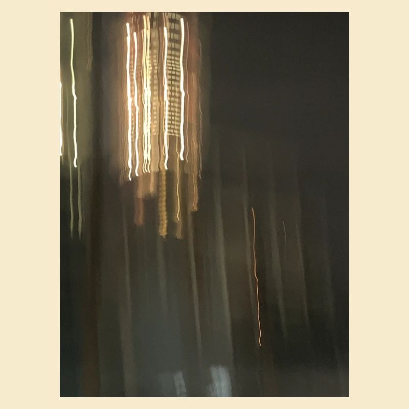 Abstract light reflections at night