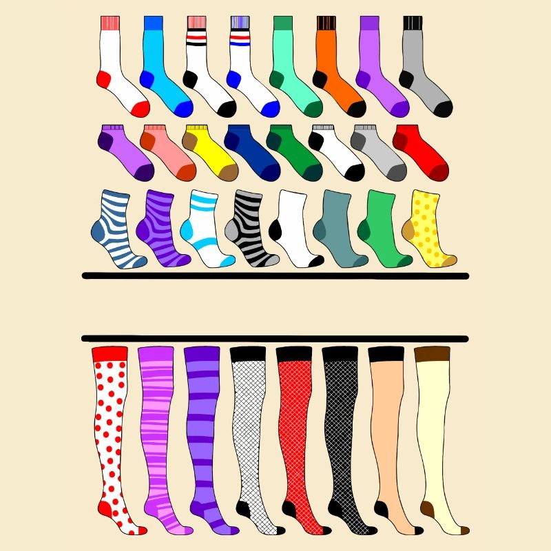 Chaussettes, bas, collants logo