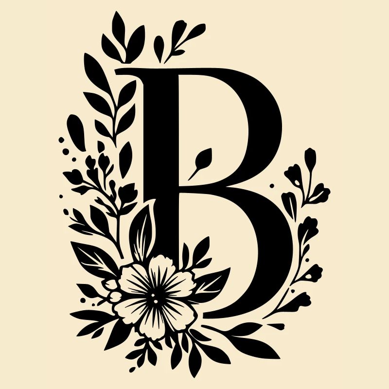 Lettre B Fleur