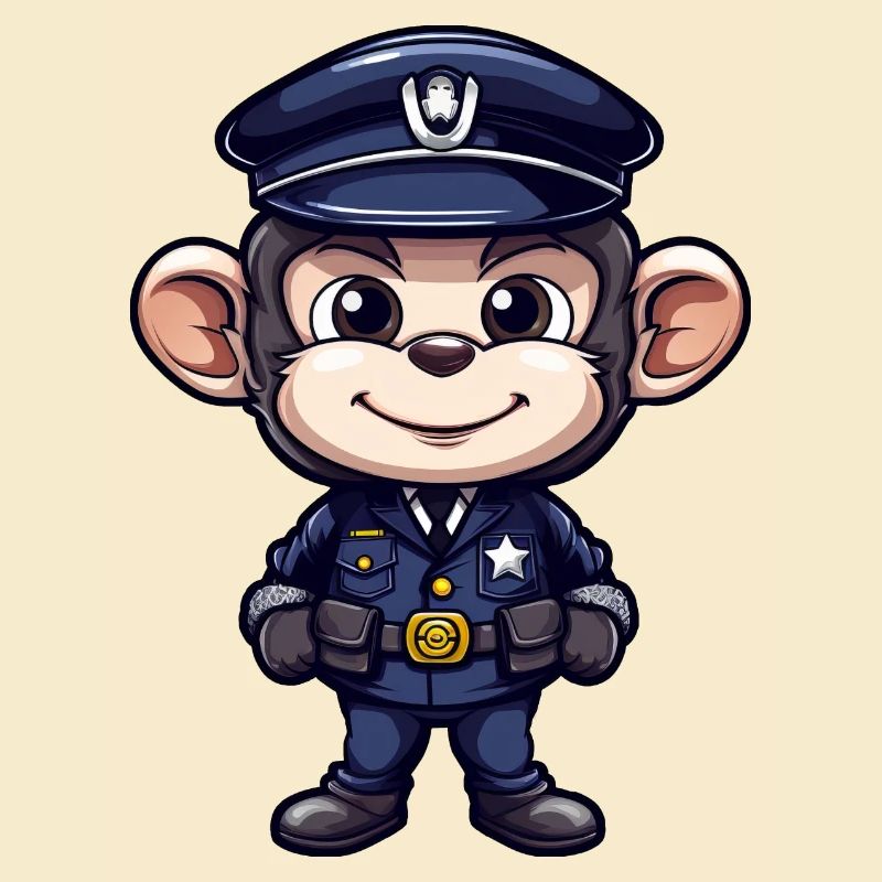 Polizei Äffchen