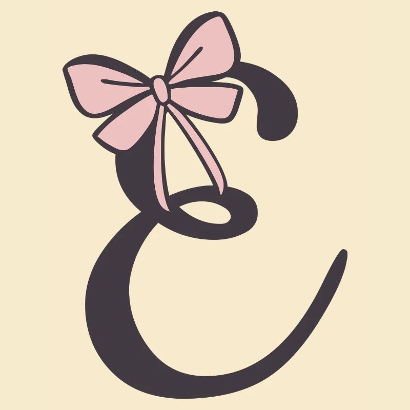 Anfangsbuchstabe E Schleifchen