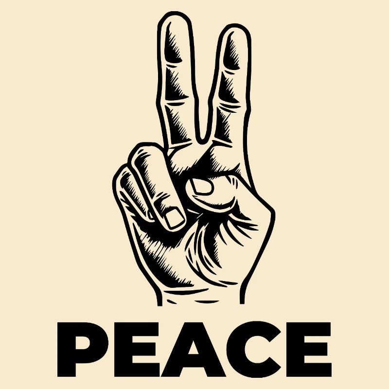 Peace – Statement mit Handzeichen