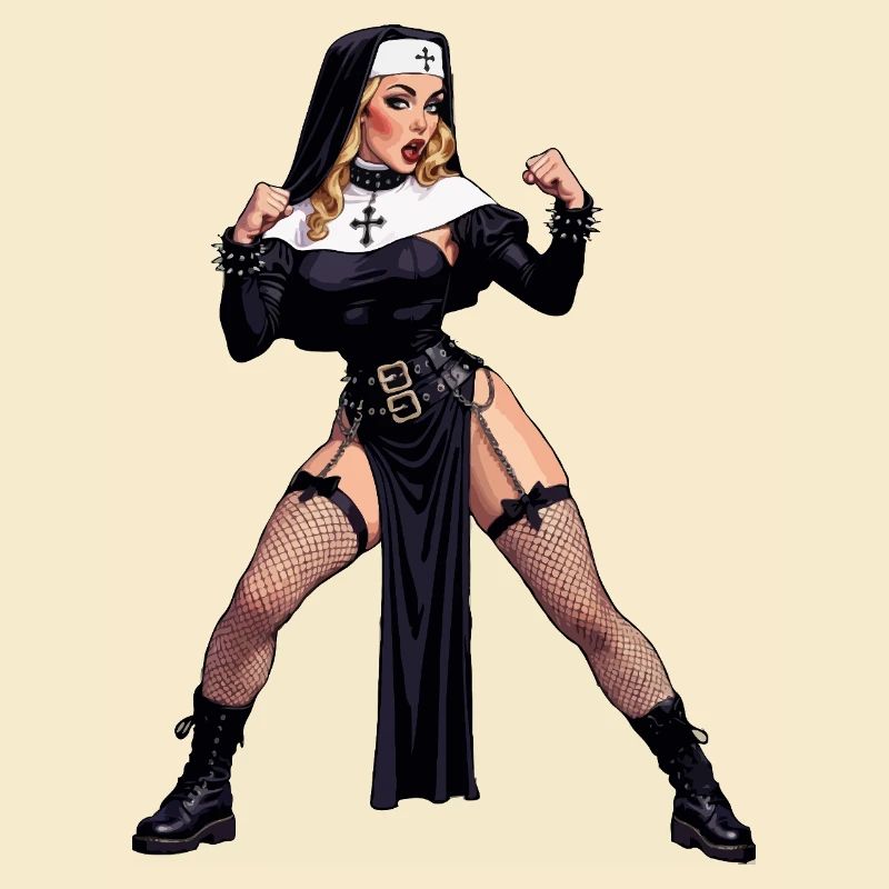 Super-Ehefrau-Nonne