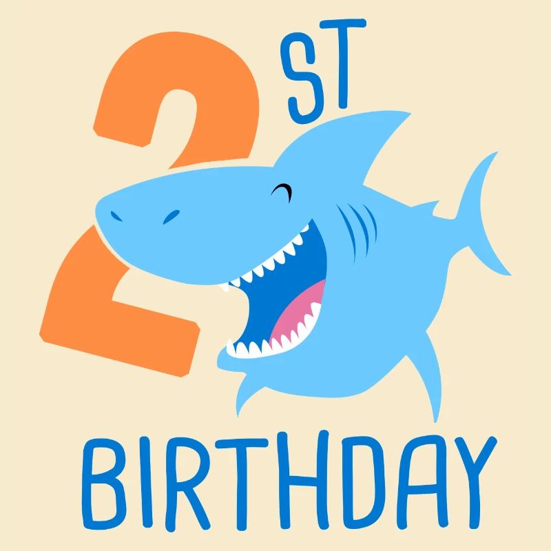 2e anniversaire garçon 2 ans requin
