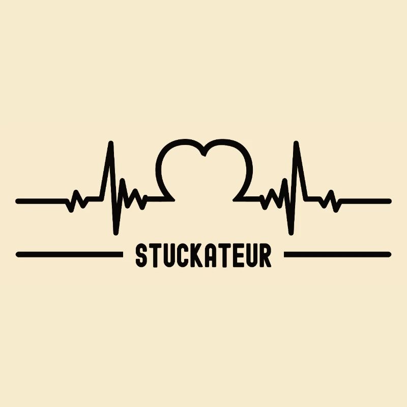 Herzschlag Stuckateur Herz Bester Mann Stukkateur