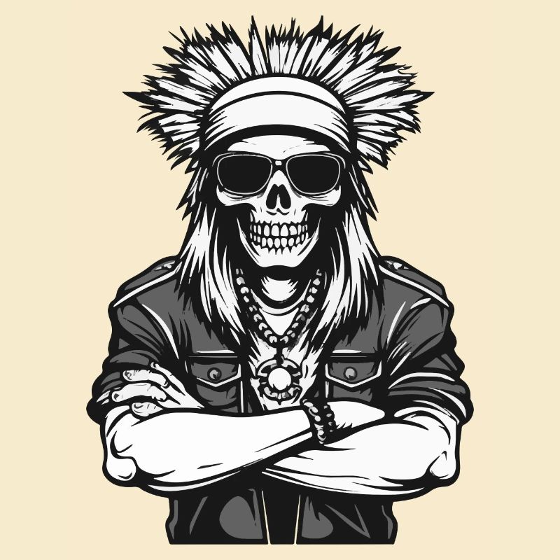 Crâne Apache Indien
