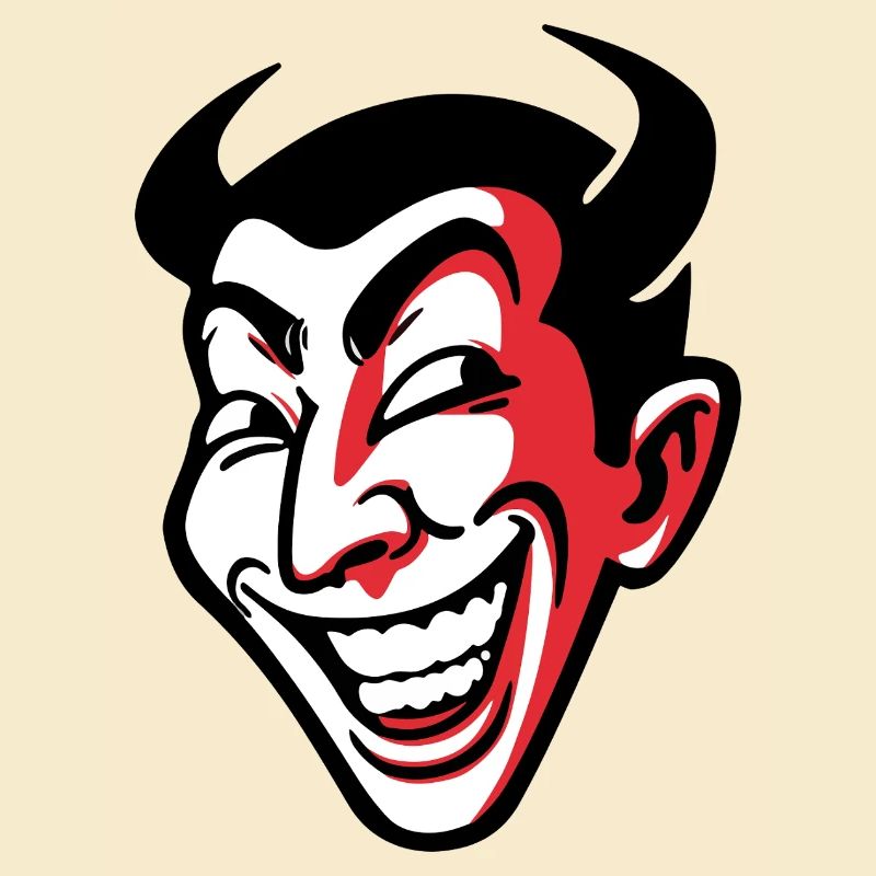 Conception expressive de visage comique souriant
