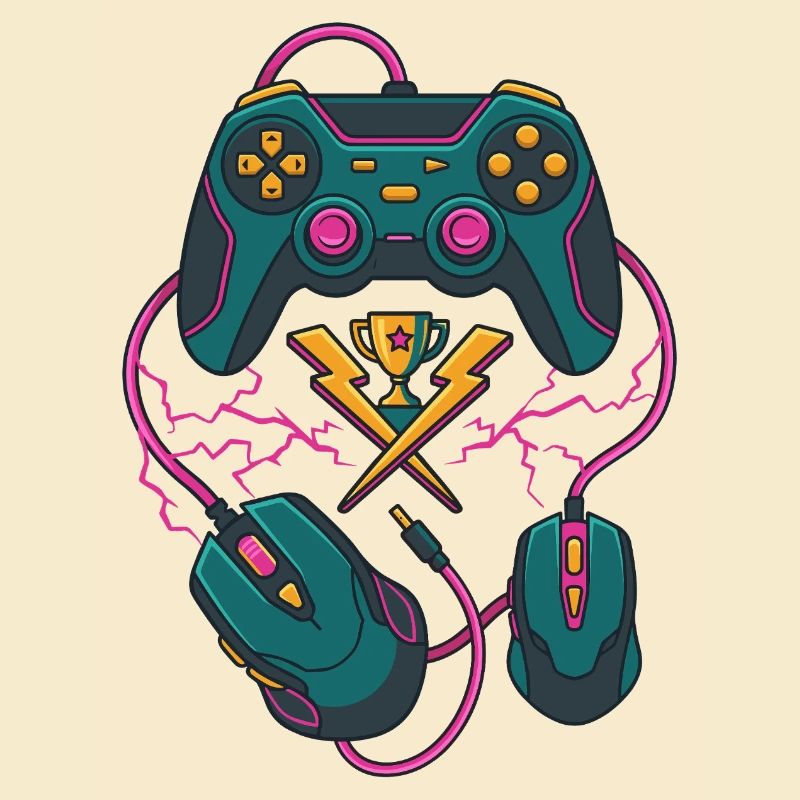 Neon Gaming Trophy