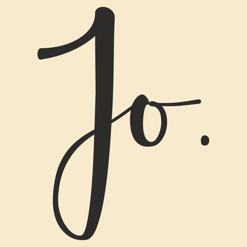 Jo – Conception de texte de lettrage manuel