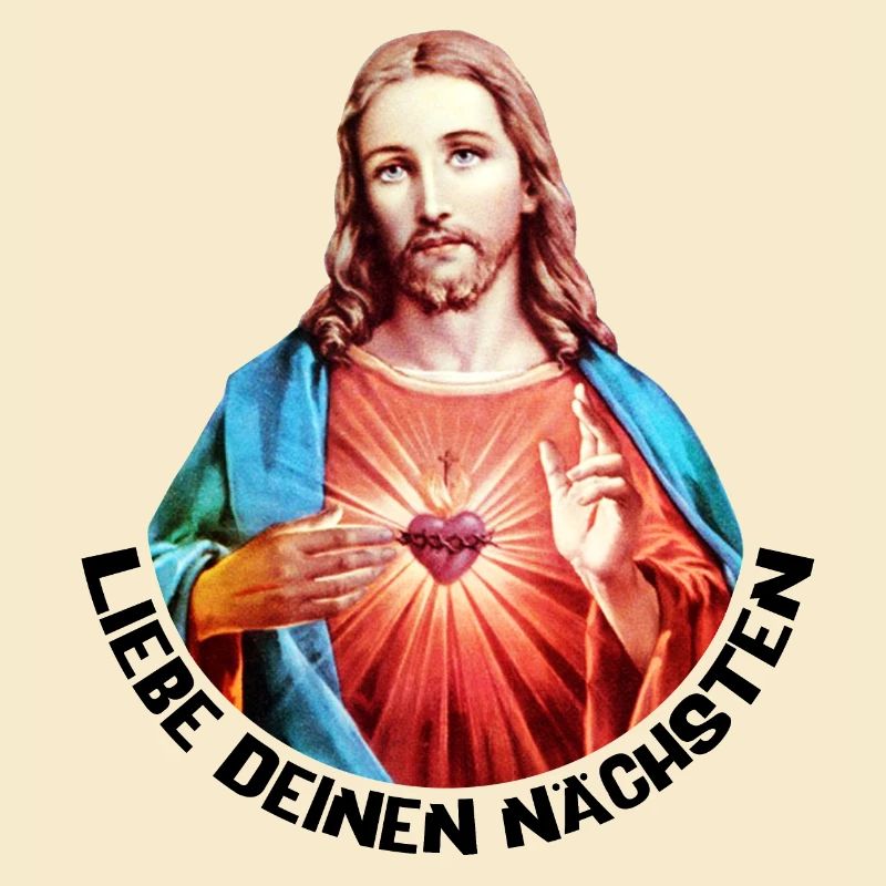 Aime ton prochain Jésus Bénédiction de la main gauche