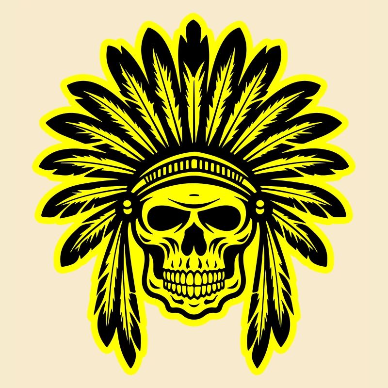 Crâne de chef indien apache