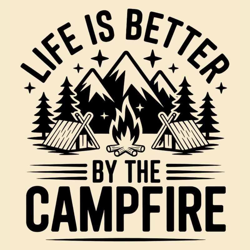 Amour du feu de camp