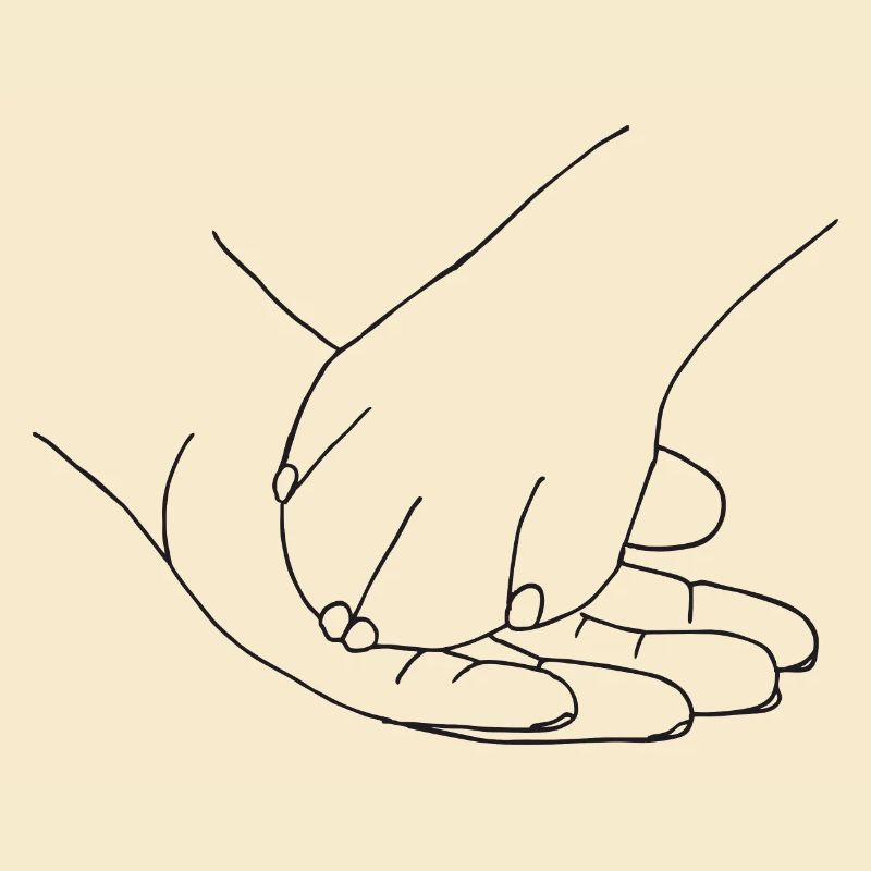 Hand mit Pfote
