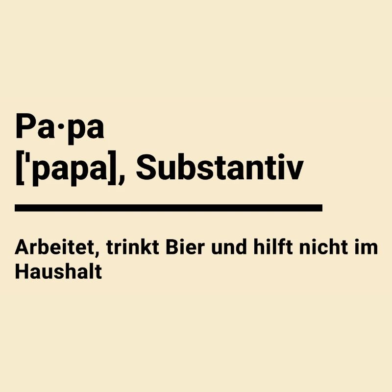 Papa Geschenk Elternzeit witzig duden