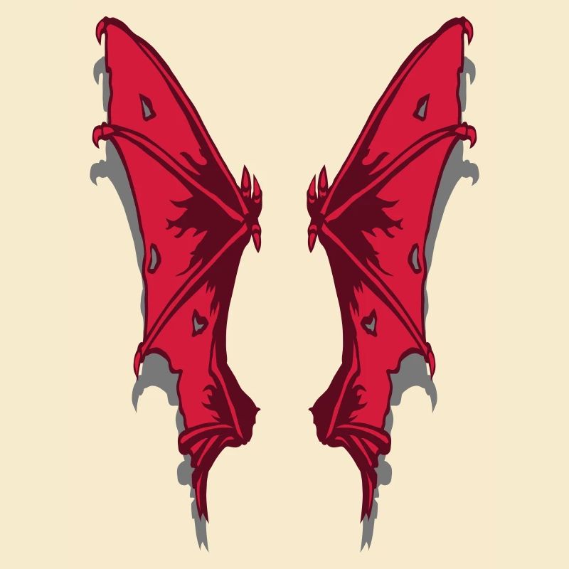 Demon wings in my back