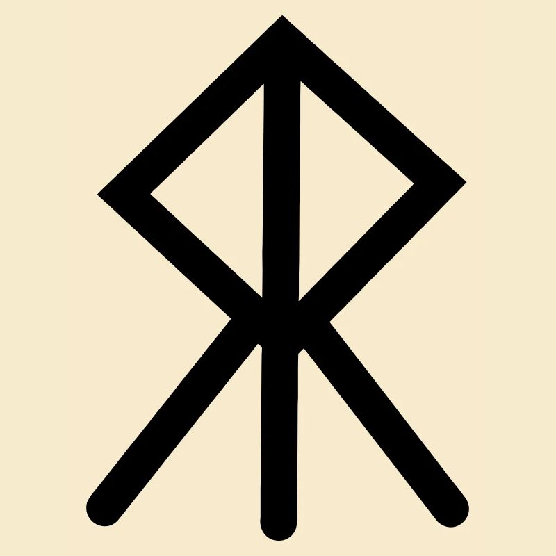 Moed Wikinger-Rune COURAGE