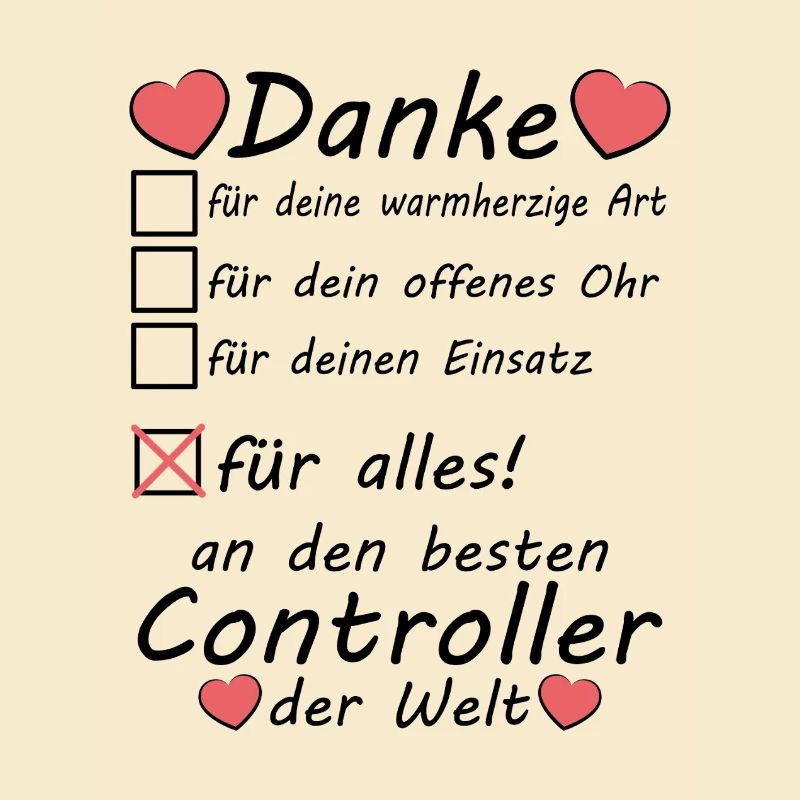 Controller Beruf Abschiedsgeschenk Danke sagen