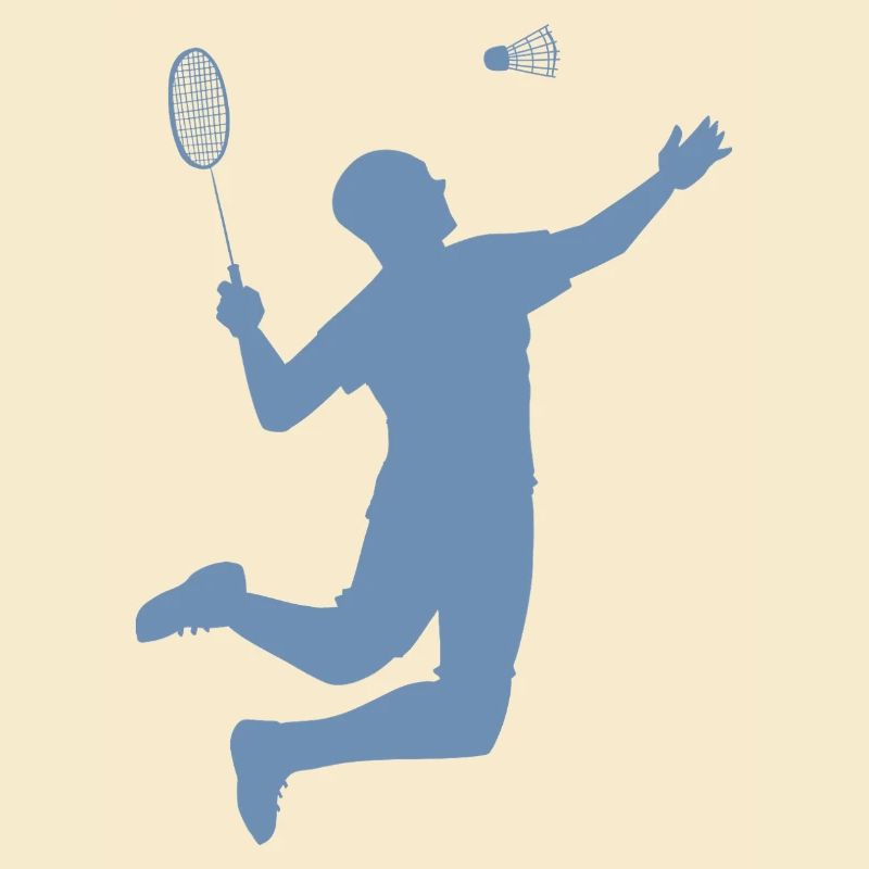 Conception minimaliste de silhouettes de badminton