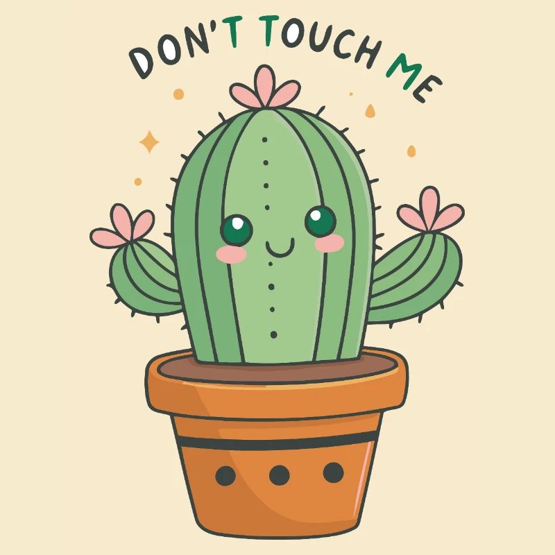 Kawaii Cactus: Don't Touch Me