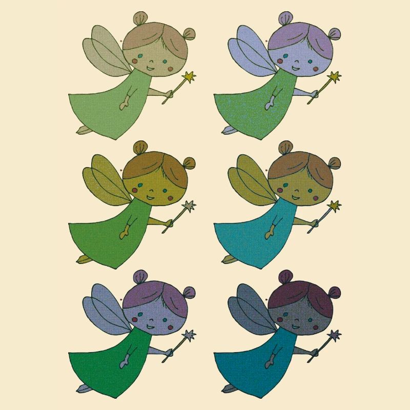 Fee 6fold multicoloured